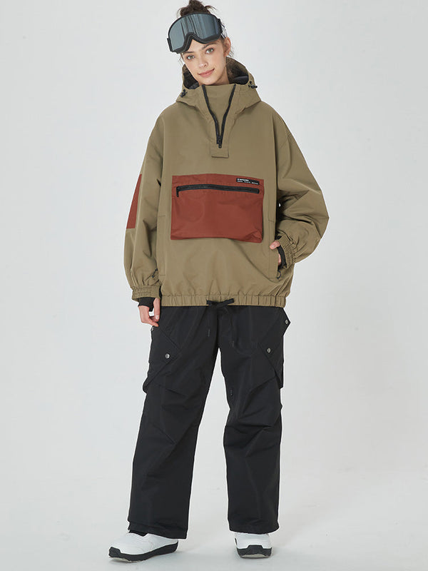 Women's Winter Bomber Baggy Snow Jacket & Swag Cargo Snowboard Pants