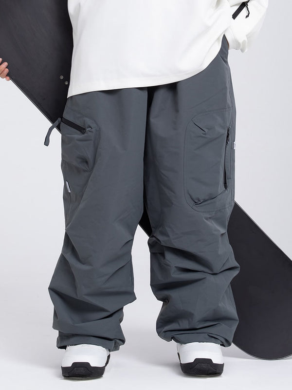 Women's Prime Mountain Baggy Snow Pants with Dual Side Cargo Pockets