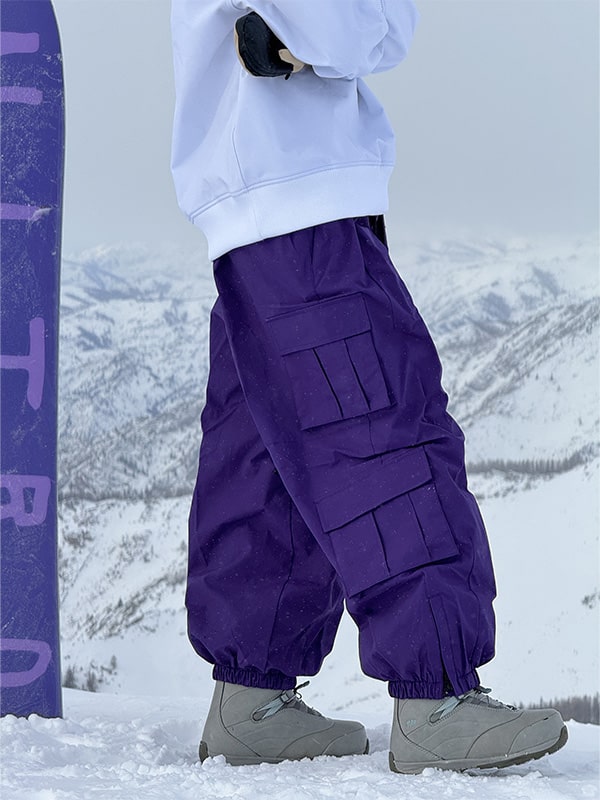 Men's Rabbit Snow Freestyle Cargo Baggy Snowboard Pants