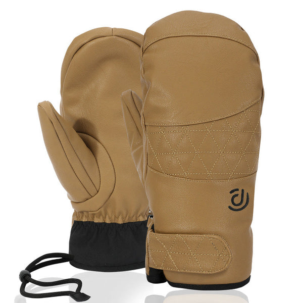 Women's SnowTrail Extreme Weather Thermal Leather Snow Mittens