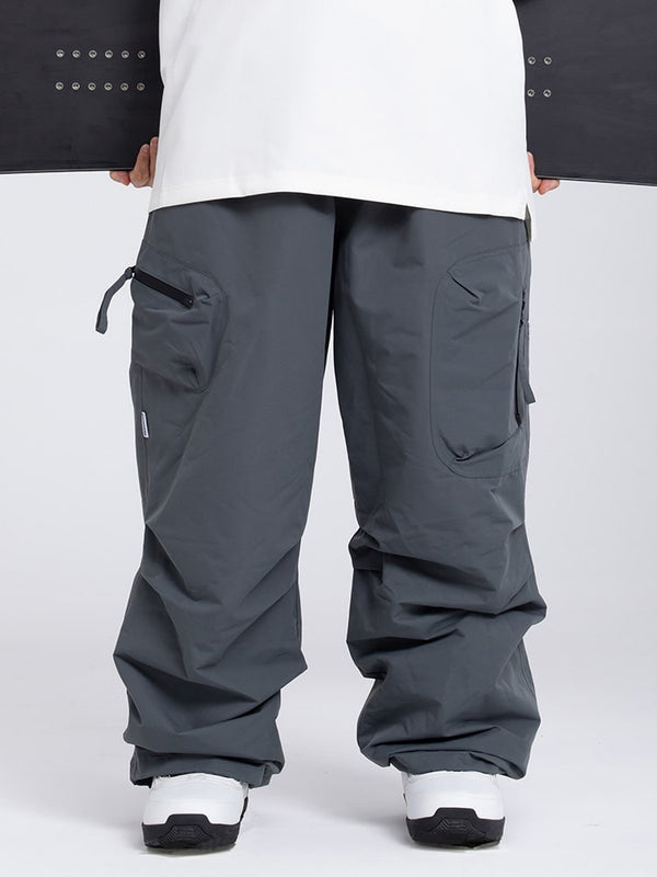 Men's Mountain Expedition Baggy Snow Pants with Side Cargo Pockets