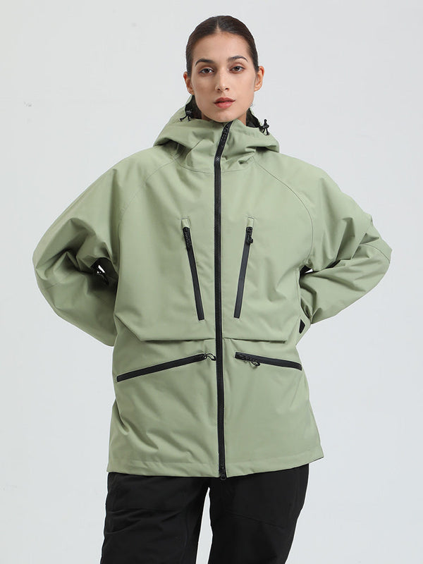 Women's Gsou Snow Durable Mountain Pro All Function Cargo Snow Jacket