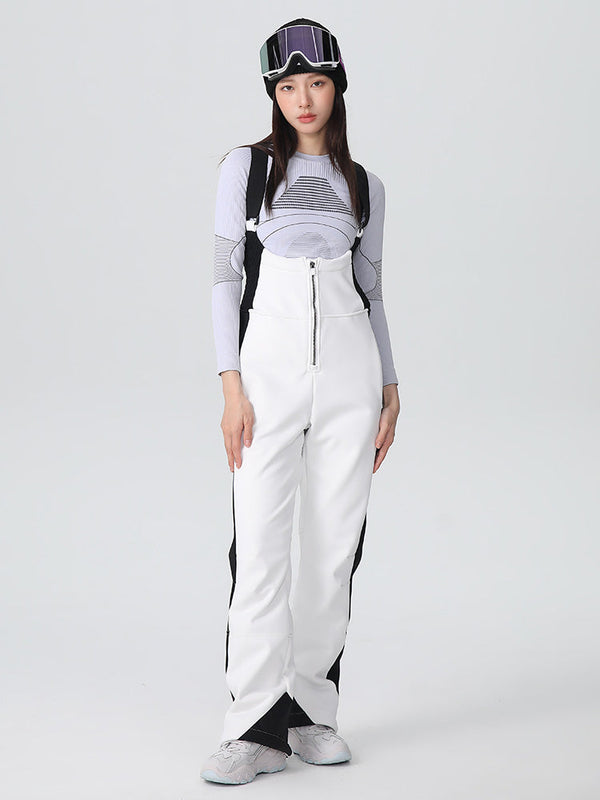 Women's Searipe Retro Vibe Elegant Stretch Flare Ski Bibs Overalls