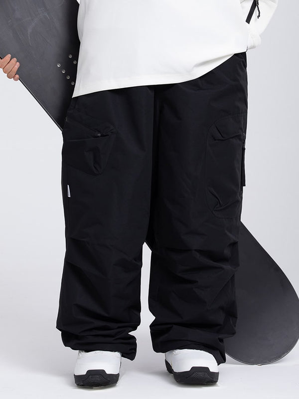 Men's Mountain Expedition Baggy Snow Pants with Side Cargo Pockets