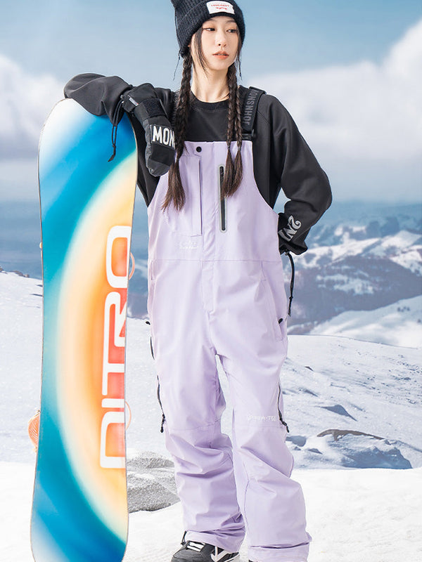 Women's John Snow Unisex Urban Vibe Freestyle Snowboard Bib Pants