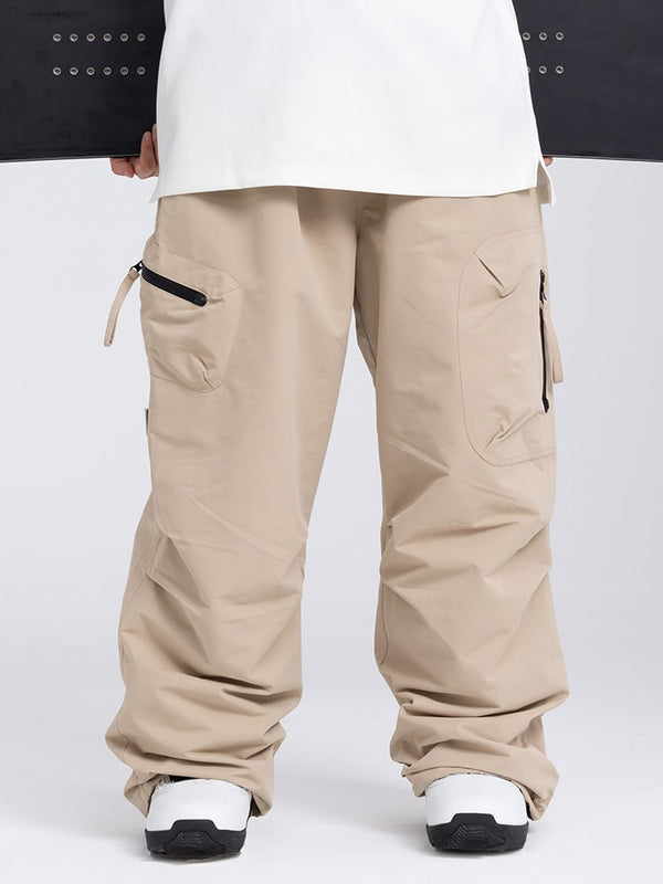 Men's Mountain Expedition Baggy Snow Pants with Side Cargo Pockets