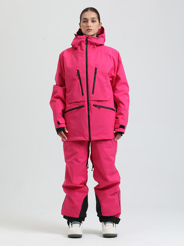 Women's Gsou Snow Durable Mountain Pro All Function Cargo Snow Suit