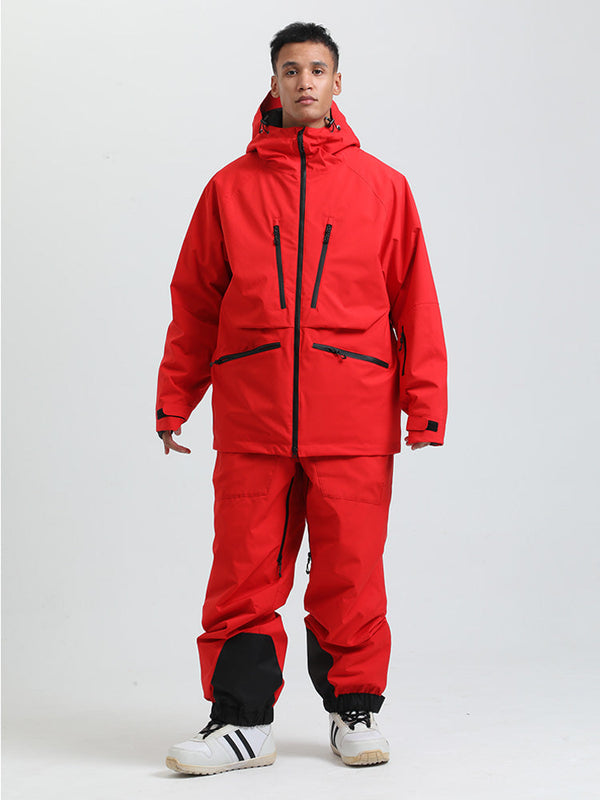 Men's Gsou Snow Durable Mountain Pro All Function Cargo Snow Suit