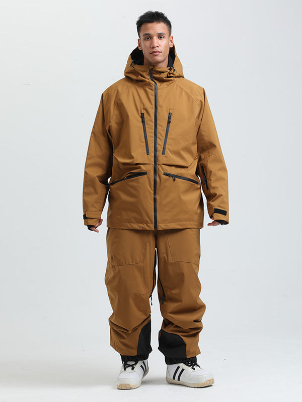 Men's Gsou Snow Durable Mountain Pro All Function Cargo Snow Suit