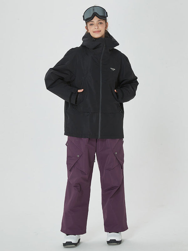 Women's Mountain Breaker Anorak Jacket with Swag Cargo Snowboard Pants