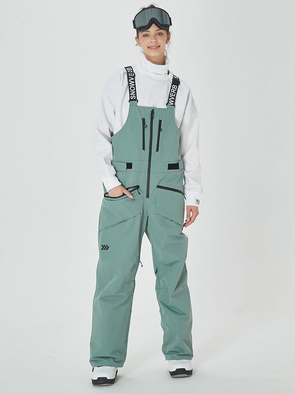 Women's Alpine Freerider Swag Cargo Bib Baggy Snow Pants