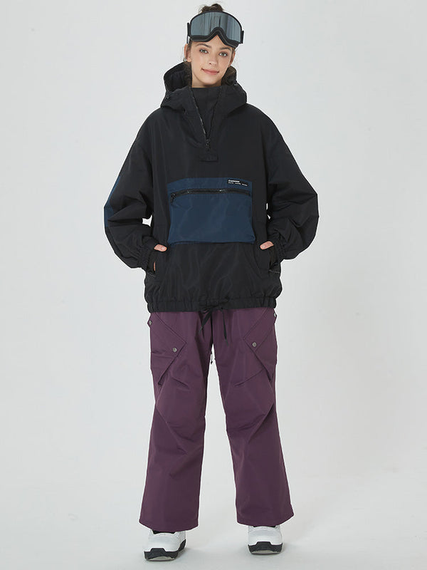 Women's Winter Bomber Baggy Snow Jacket & Swag Cargo Snowboard Pants