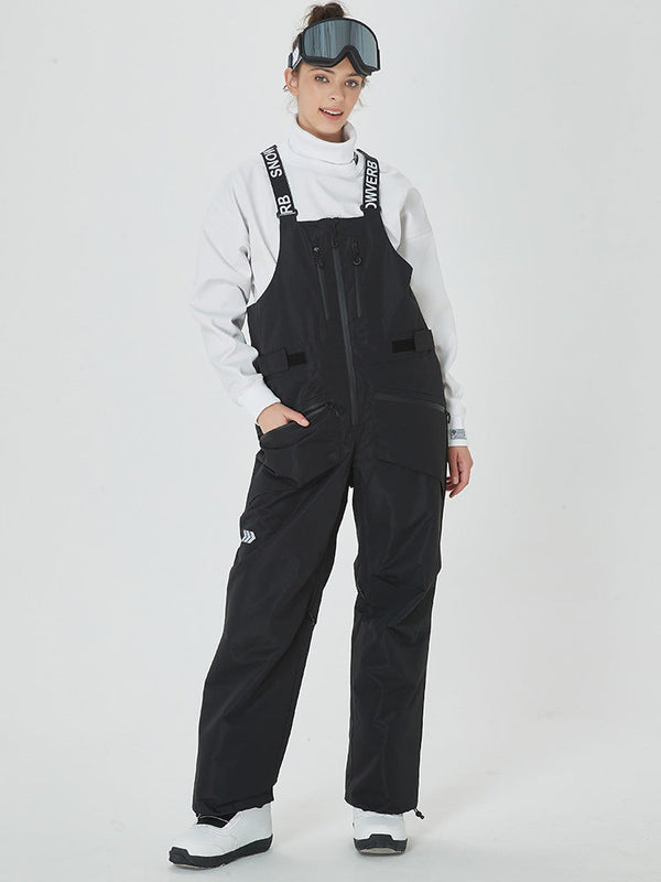 Women's Alpine Freerider Swag Cargo Bib Baggy Snow Pants