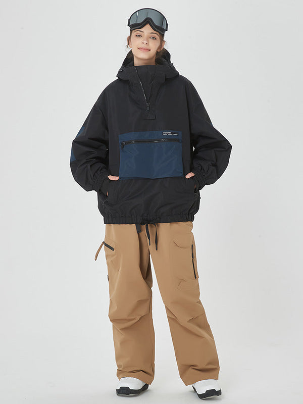 Women's Winter Bomber Snow Jacket with Prime Cargo Baggy Snowboard Pants