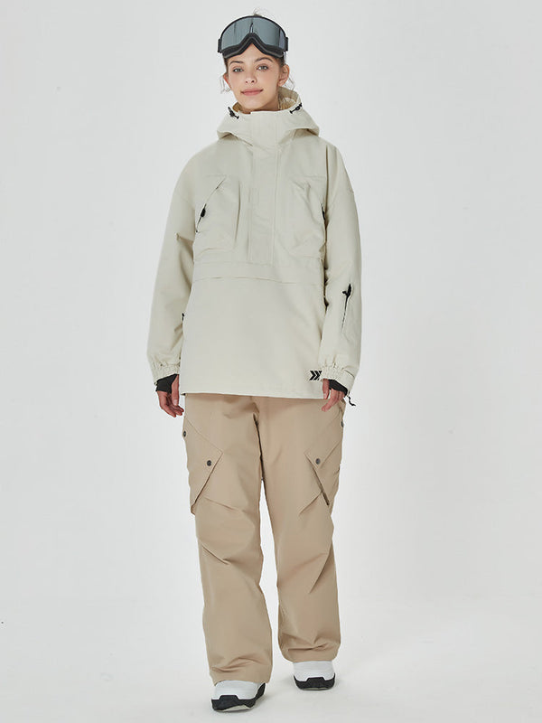 Women's Baggy Freerider Anorak Jacket with Cargo Swag Snowboard Pants