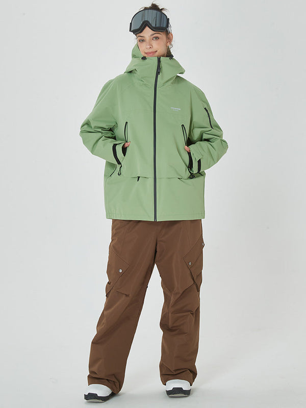 Women's Mountain Breaker Anorak Snowboard Jacket with Swag Cargo Snow Pants