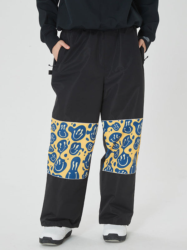 Women's Swaggy Knee Reflective Graphic Panel Cargo Snow Pants