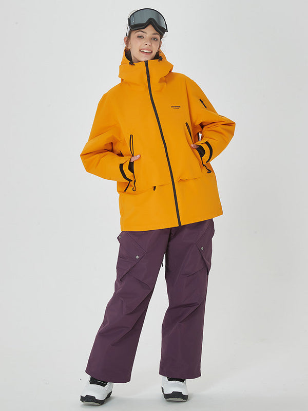 Women's Mountain Breaker Anorak Jacket with Swag Cargo Snowboard Pants