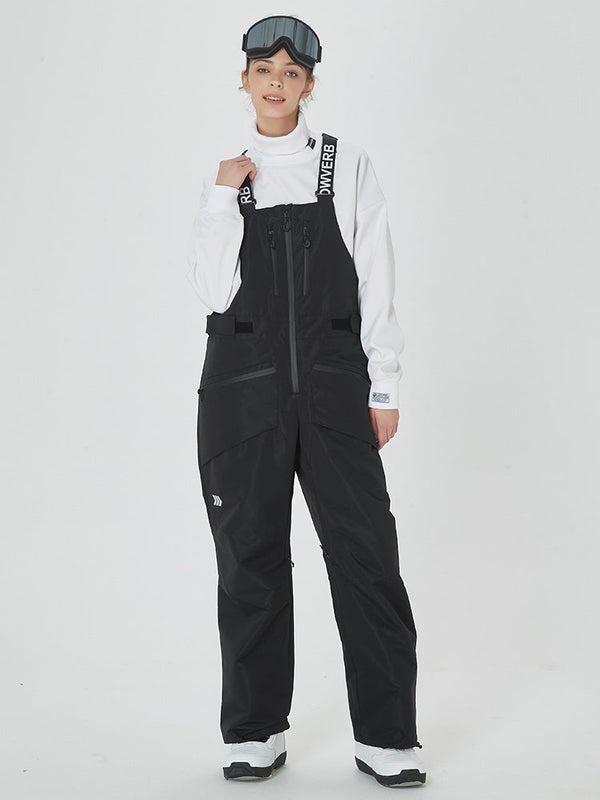 Women's Alpine Freerider Swag Cargo Bib Baggy Snow Pants