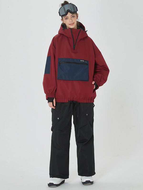 Women's Winter Bomber Baggy Snow Jacket & Swag Cargo Snowboard Pants