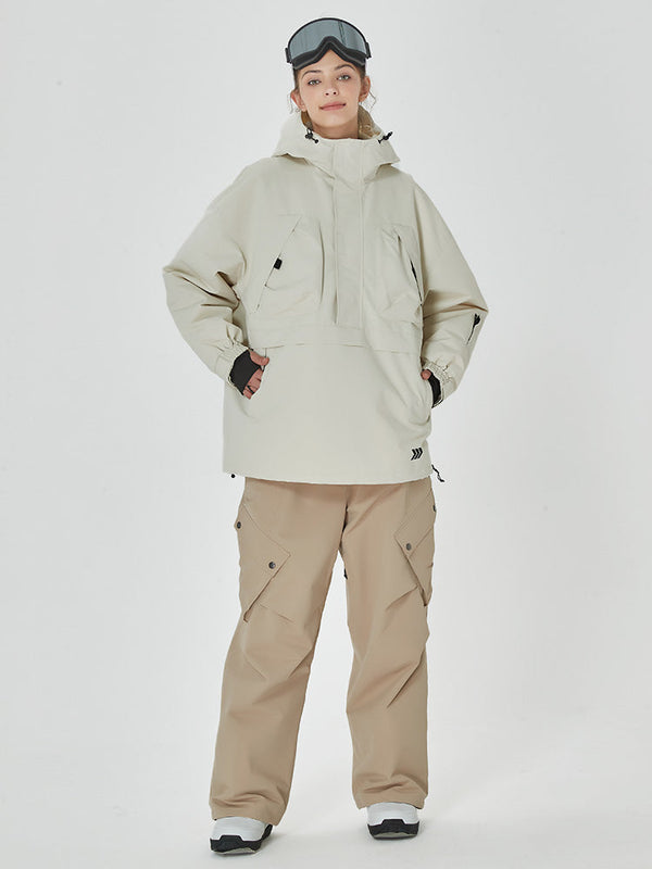 Women's Baggy Freerider Anorak Jacket with Cargo Swag Snowboard Pants