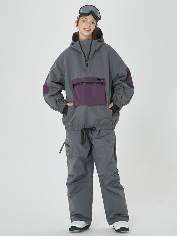 Women's Winter Bomber Snow Suit Prime Baggy Snowboard Jacket & Pants