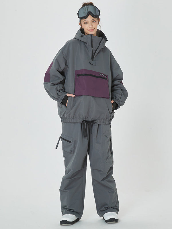 Women's Winter Bomber Snow Suit Prime Baggy Snowboard Jacket & Pants