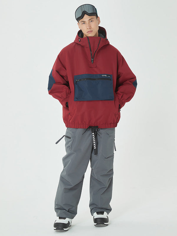 Men's Winter Bomber Snow Jacket with Prime Cargo Baggy Snowboard Pants