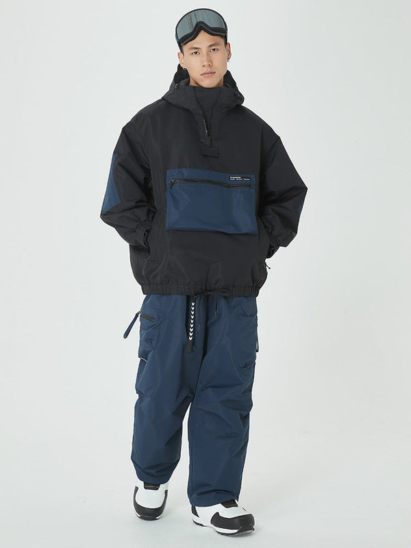 Men's Winter Bomber Snow Jacket with Prime Cargo Baggy Snowboard Pants