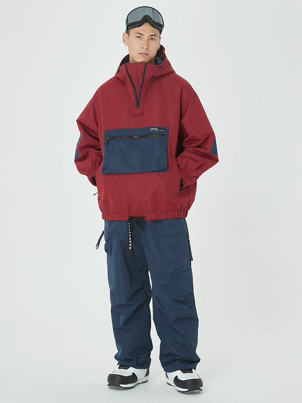 Men's Winter Bomber Snow Jacket with Prime Cargo Baggy Snowboard Pants