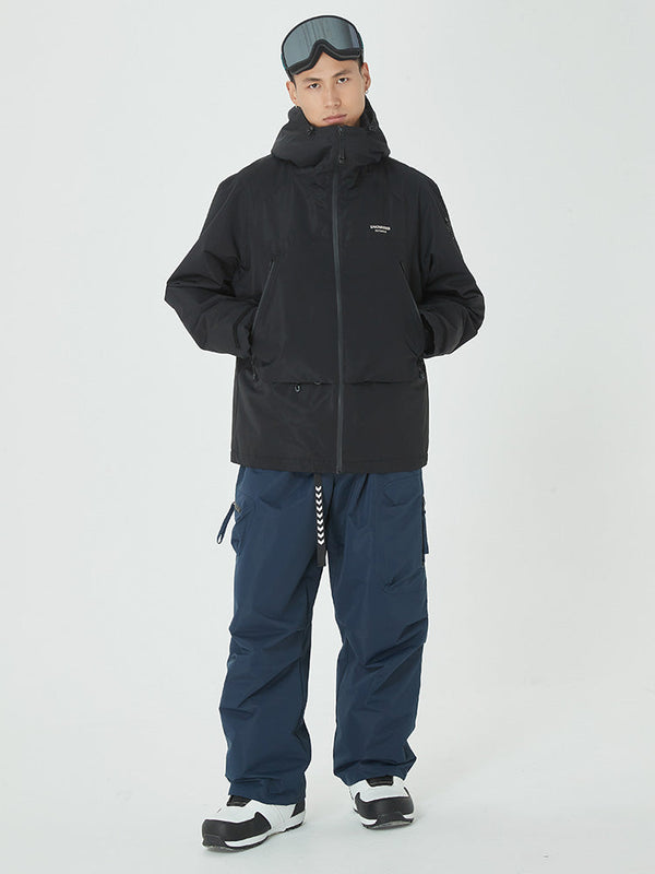 Men's Mountain Breaker Anorak Snowboard Jacket with Swag Cargo Snow Pants