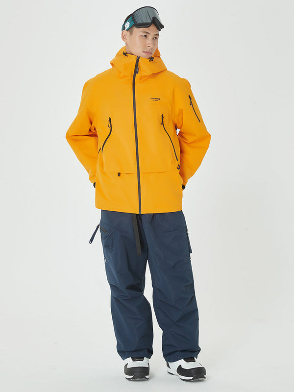 Men's Mountain Breaker Anorak Snowboard Jacket with Swag Cargo Snow Pants