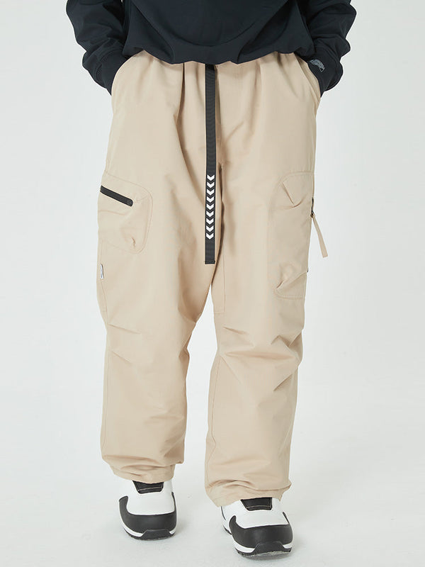 Men's Mountain Expedition Baggy Snow Pants with Side Cargo Pockets