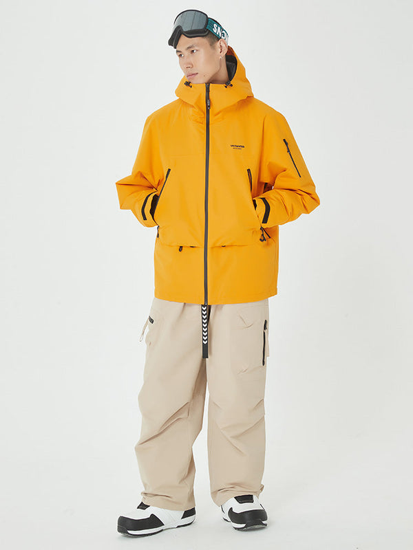 Men's Mountain Breaker Anorak Snowboard Jacket with Swag Cargo Snow Pants