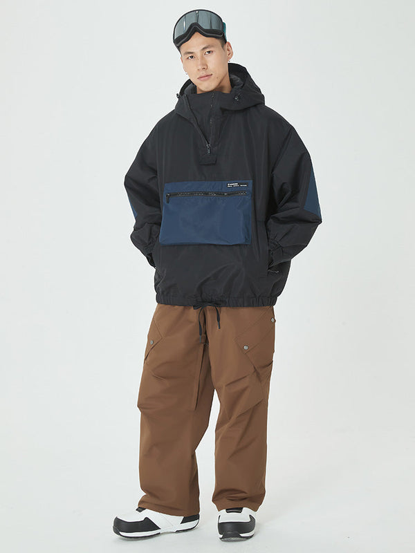 Men's Winter Bomber Baggy Snow Jacket & Swag Cargo Snowboard Pants