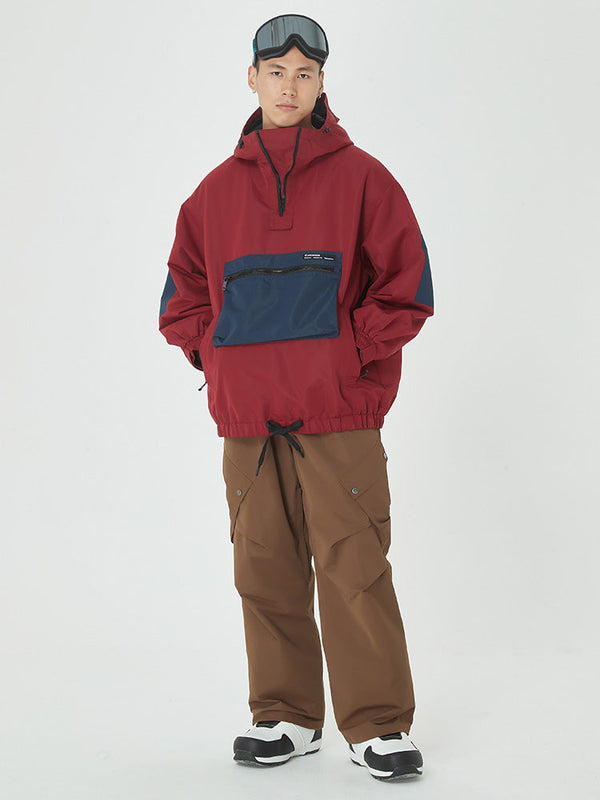 Men's Winter Bomber Baggy Snow Jacket & Swag Cargo Snowboard Pants