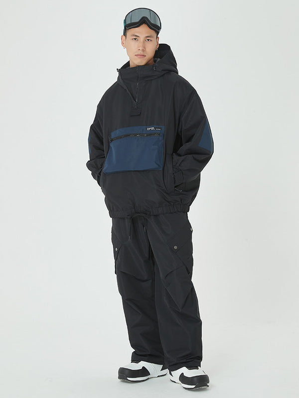 Men's Winter Bomber Baggy Snow Jacket & Swag Cargo Snowboard Pants