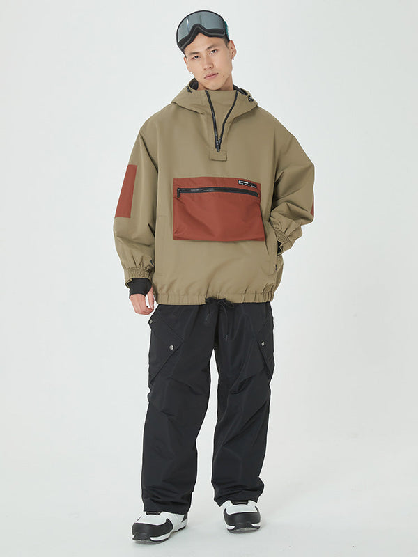 Men's Winter Bomber Baggy Snow Jacket & Swag Cargo Snowboard Pants