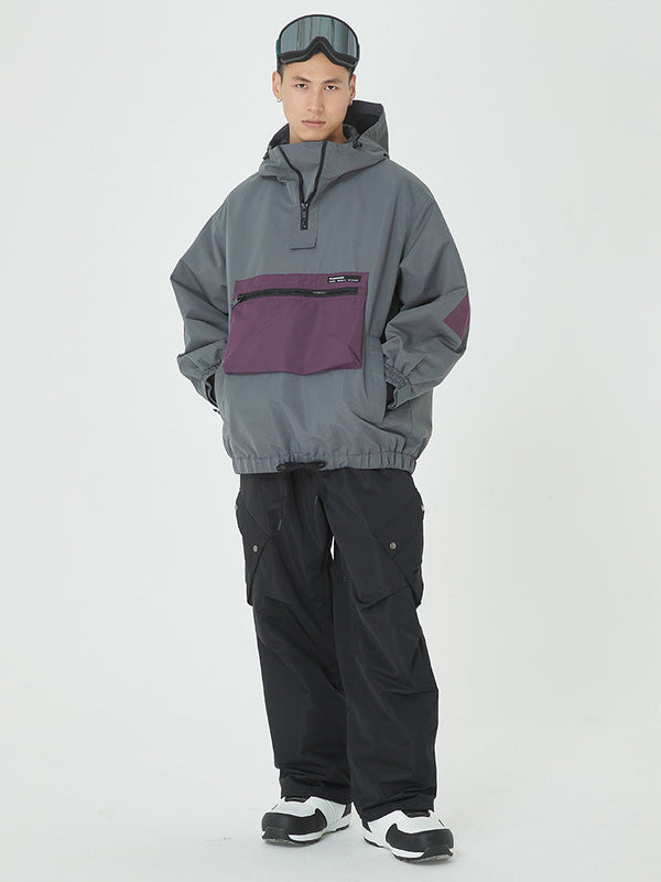 Men's Winter Bomber Baggy Snow Jacket & Swag Cargo Snowboard Pants