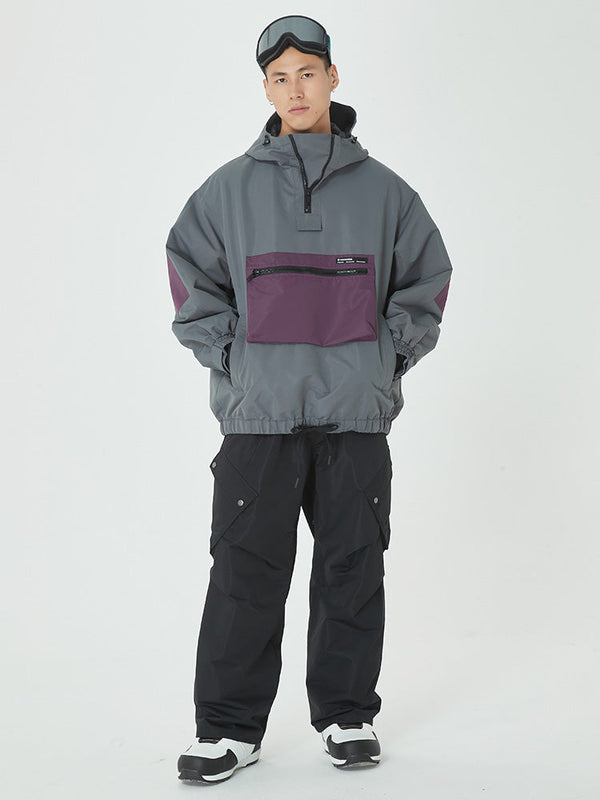 Men's Winter Bomber Baggy Snow Jacket & Swag Cargo Snowboard Pants