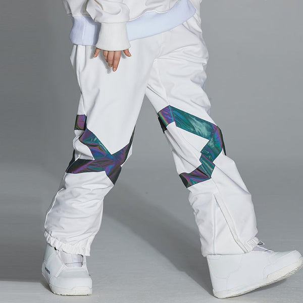 Men's Unisex Arctic Queen Glimmer Neon Light Cross X Snow Pants