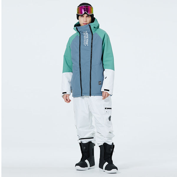 Men's Double Zippers Mountain Discover Snow Suits