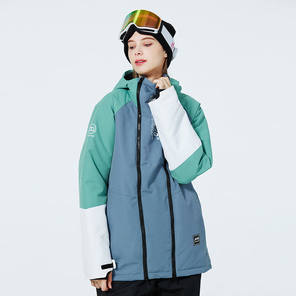Women's Double Zippers Mountain Discover Snow Jackets
