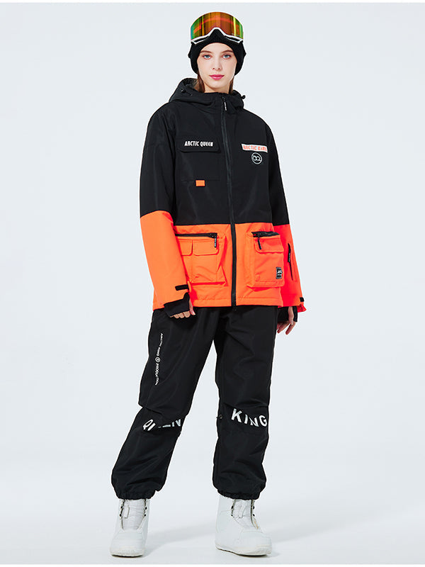 Women's Sportive Unisex Fun Spot Snow Suit