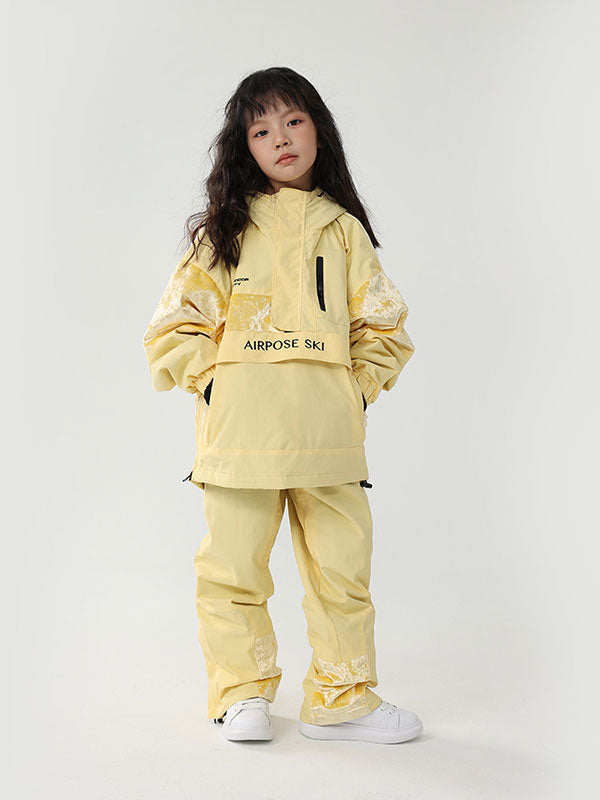 Kid's Air Pose Floral Cargo Snow Jacket & Pants