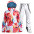 Women's SMN Bright Colorful New Fashion Waterproof Winter Snowboard Suit