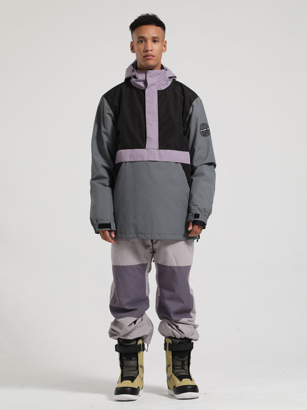 Men's Gsou Snow Winter Messenger Anorak Snow Jacket & Pants Set