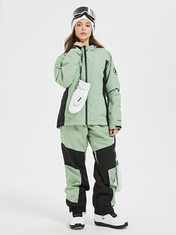 Women's Mountain Snow Pow Waterproof Snow Suit Sets