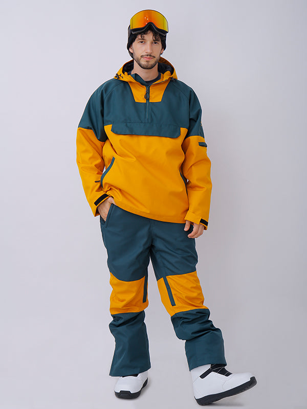 Men's snowshred Alpine Colorblock Anorak Snow Jacket