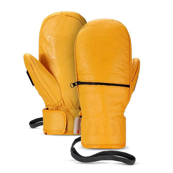 Terror Snowshred Full Leather Ski Snowboard Mittens